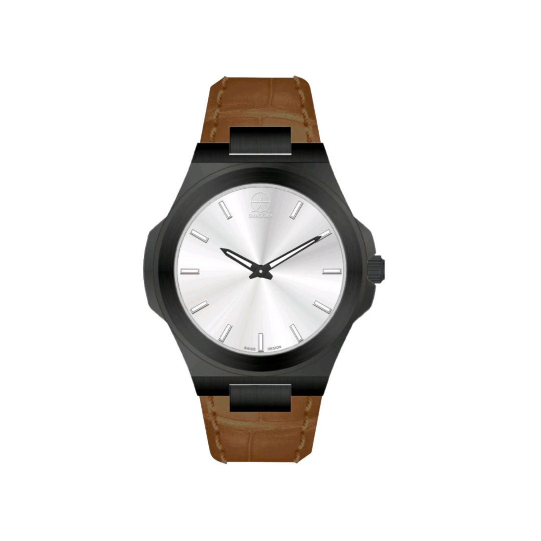 ORADORA "MULTIMONO" Leather x Black Case x Silver Dial (ALL COMBINATIONS)