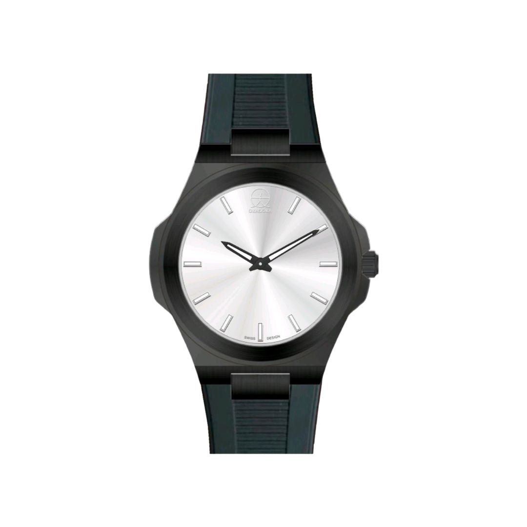 ORADORA "MULTIMONO" Rubber x Black Case x Silver Dial (ALL COMBINATIONS)