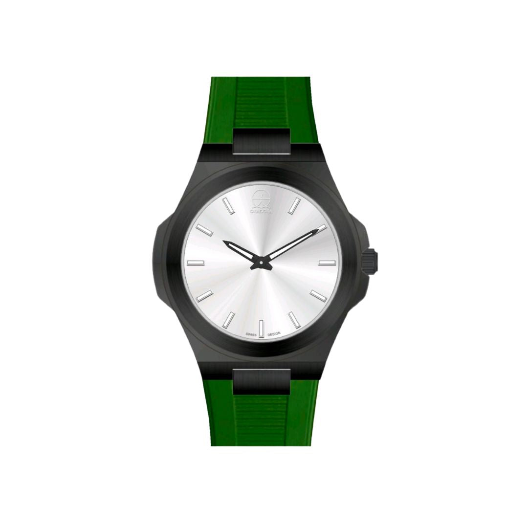 ORADORA "MULTIMONO" Rubber x Black Case x Silver Dial (ALL COMBINATIONS)