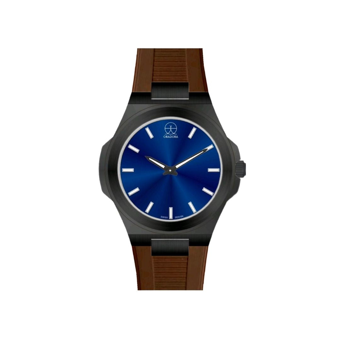 ORADORA "MULTIMONO" Rubber x Black Case x Blue Dial (ALL COMBINATIONS)