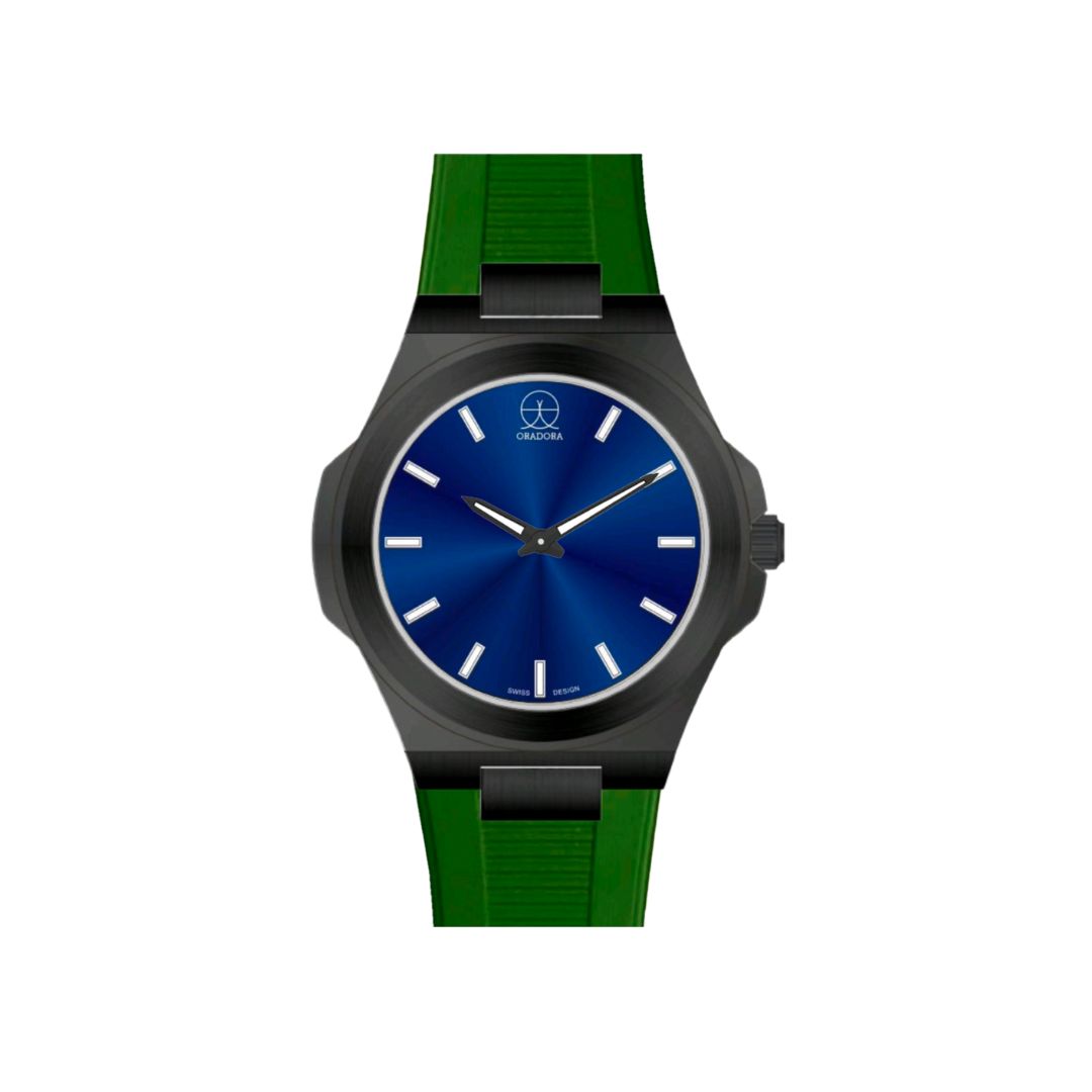 ORADORA "MULTIMONO" Rubber x Black Case x Blue Dial (ALL COMBINATIONS)