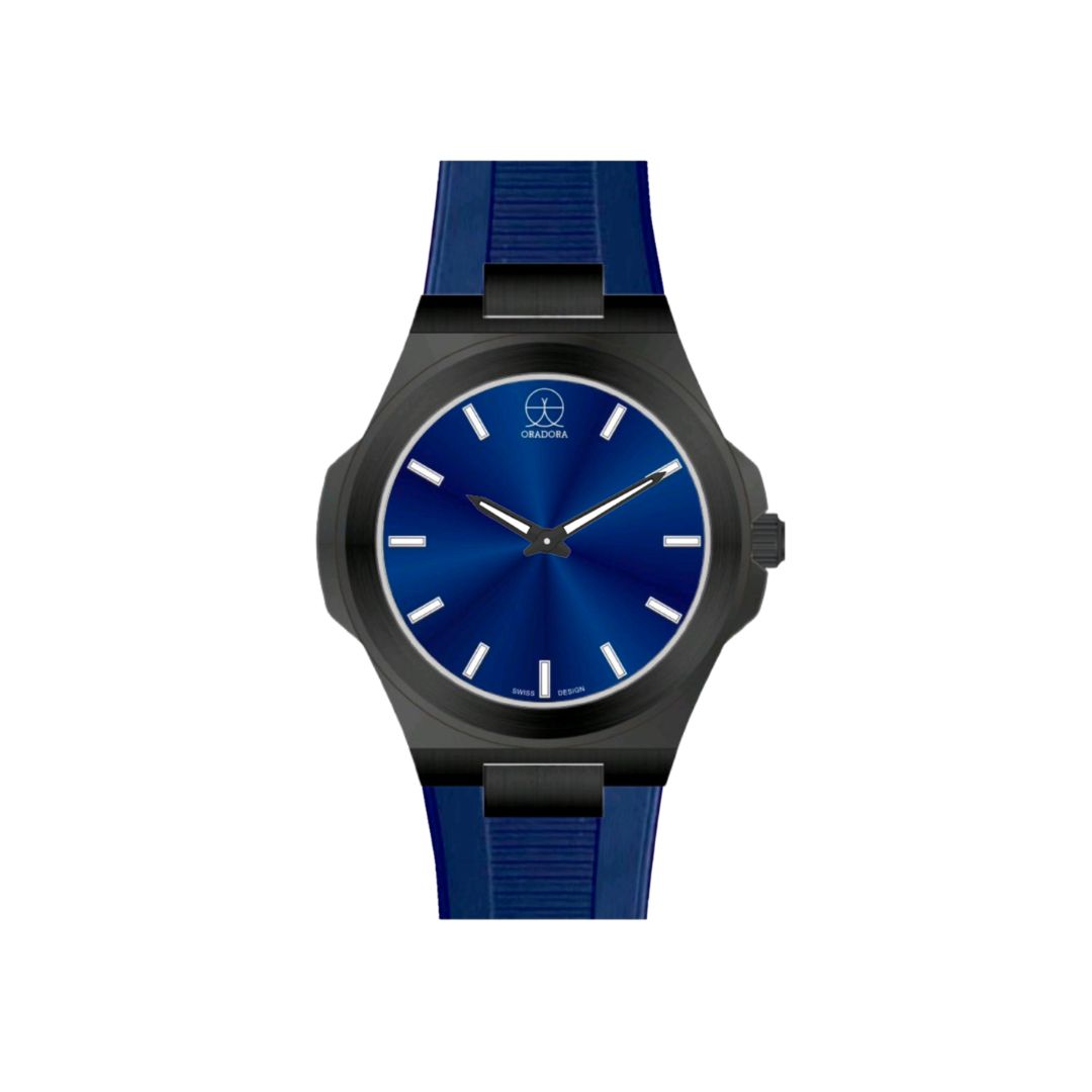 ORADORA "MULTIMONO" Rubber x Black Case x Blue Dial (ALL COMBINATIONS)