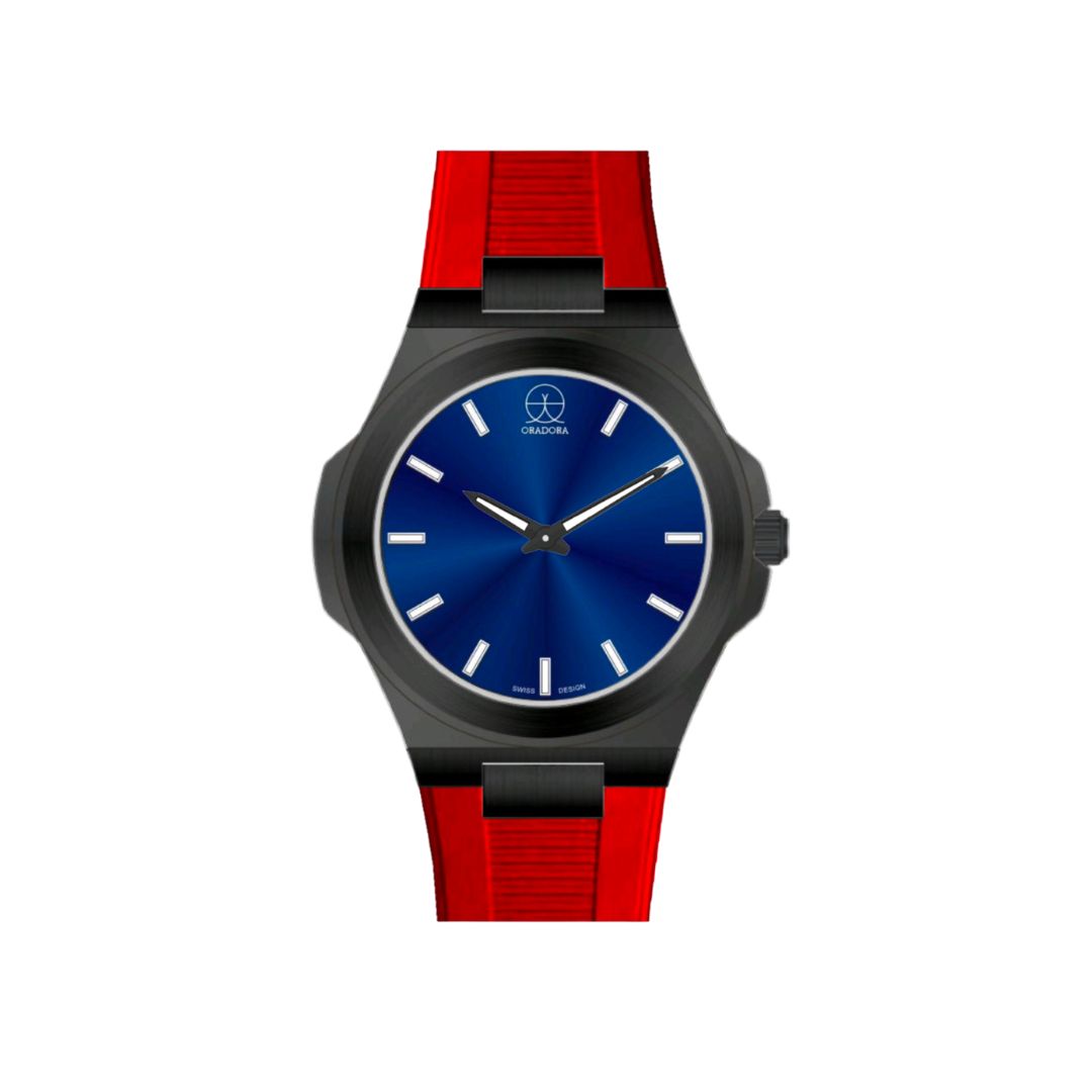ORADORA "MULTIMONO" Rubber x Black Case x Blue Dial (ALL COMBINATIONS)