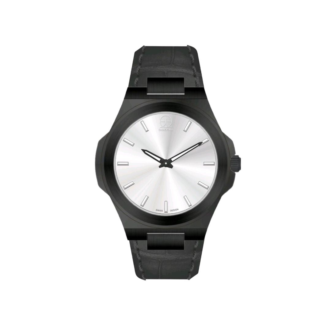 ORADORA "MULTIMONO" Leather x Black Case x Silver Dial (ALL COMBINATIONS)