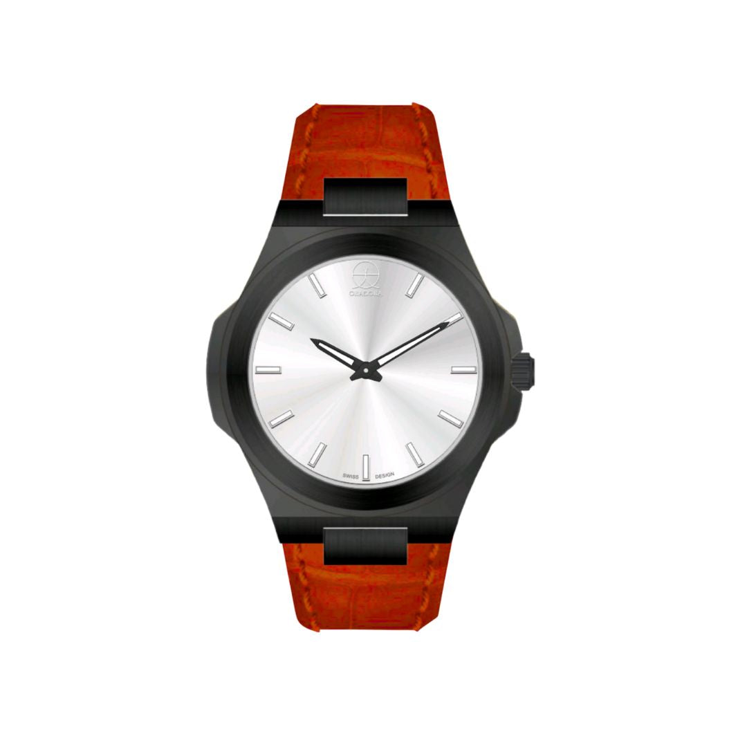 ORADORA "MULTIMONO" Leather x Black Case x Silver Dial (ALL COMBINATIONS)