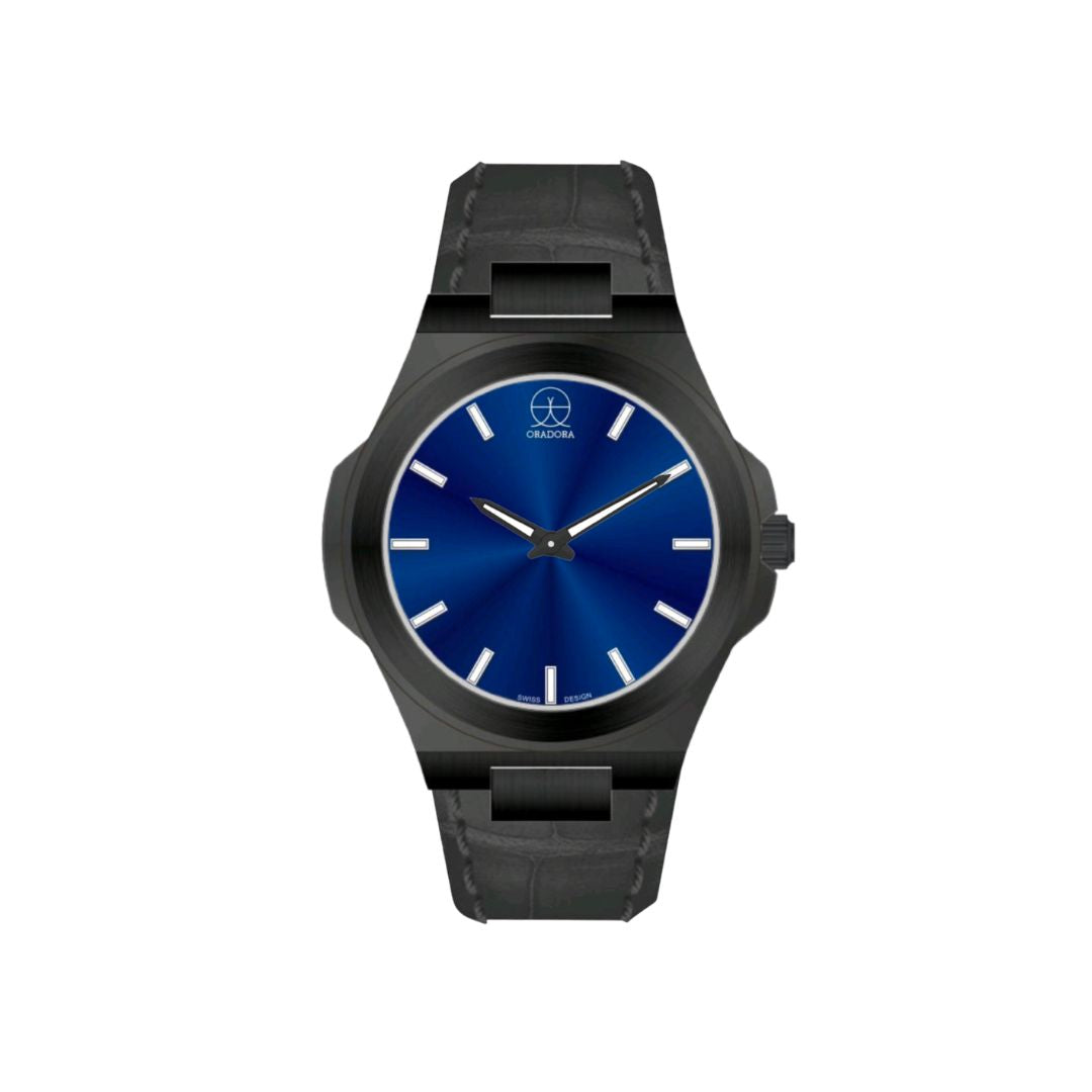 ORADORA "MULTIMONO" Leather x Black Case x Blue Dial (ALL COMBINATIONS)