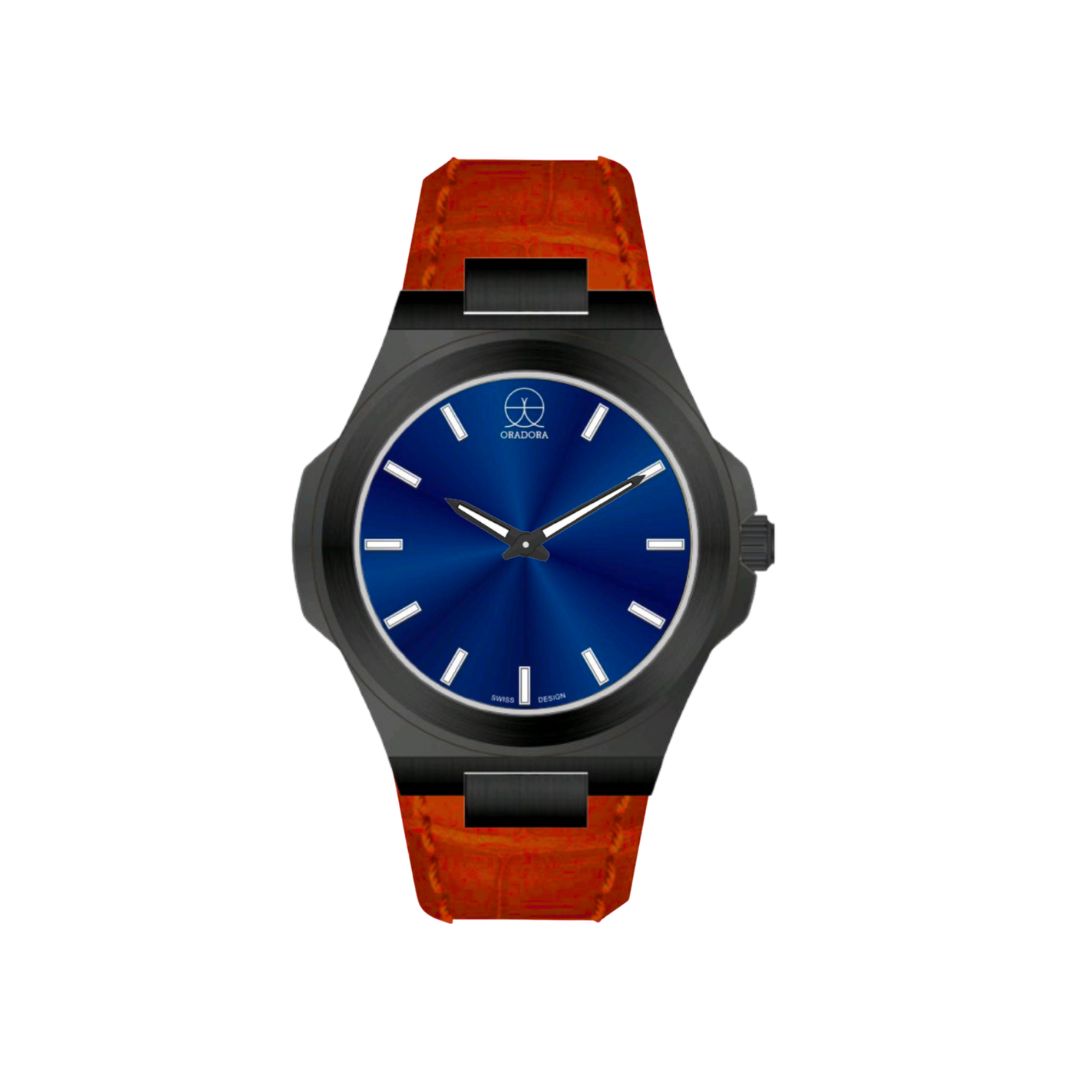 ORADORA "MULTIMONO" Leather x Black Case x Blue Dial (ALL COMBINATIONS)