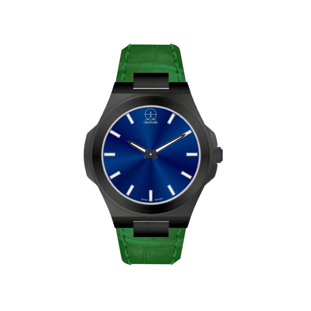 ORADORA "MULTIMONO" Leather x Black Case x Blue Dial (ALL COMBINATIONS)