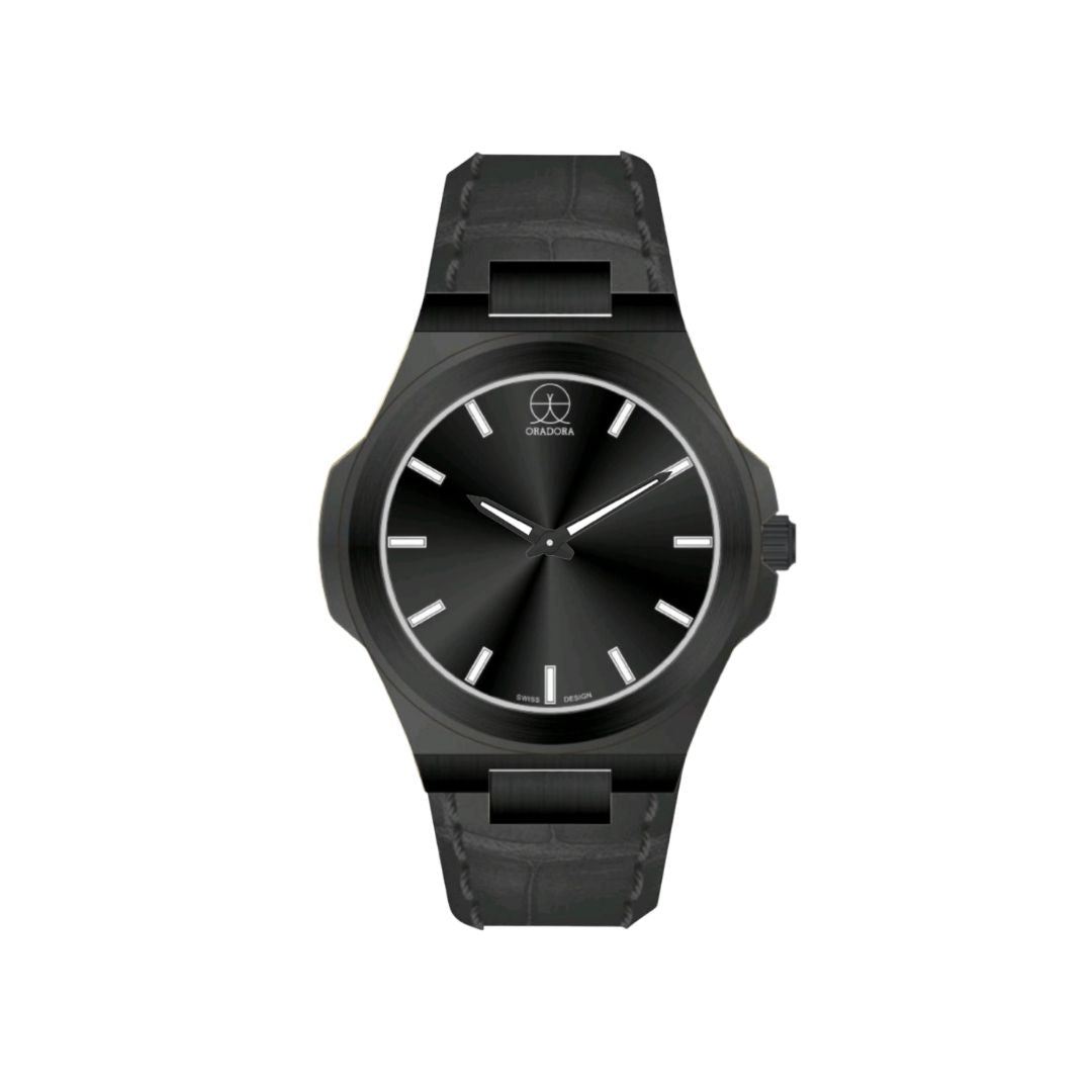 ORADORA "MULTIMONO" Leather x Black Case x Black Dial (ALL COMBINATIONS)