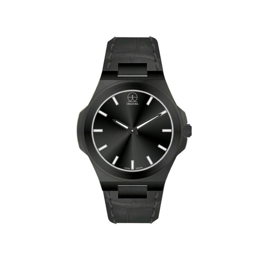 ORADORA "MULTIMONO" Leather x Black Case x Black Dial (ALL COMBINATIONS)