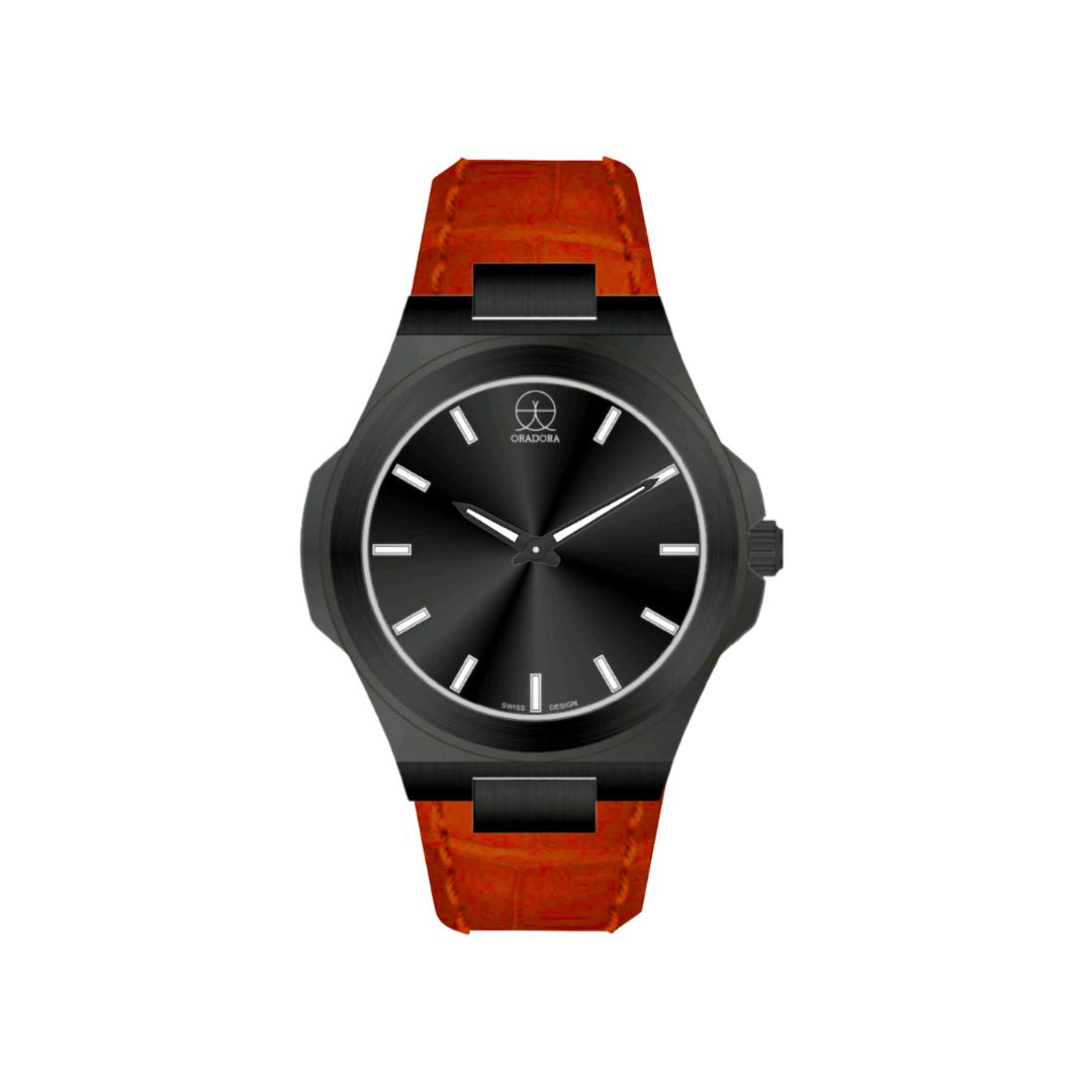 ORADORA "MULTIMONO" Leather x Black Case x Black Dial (ALL COMBINATIONS)