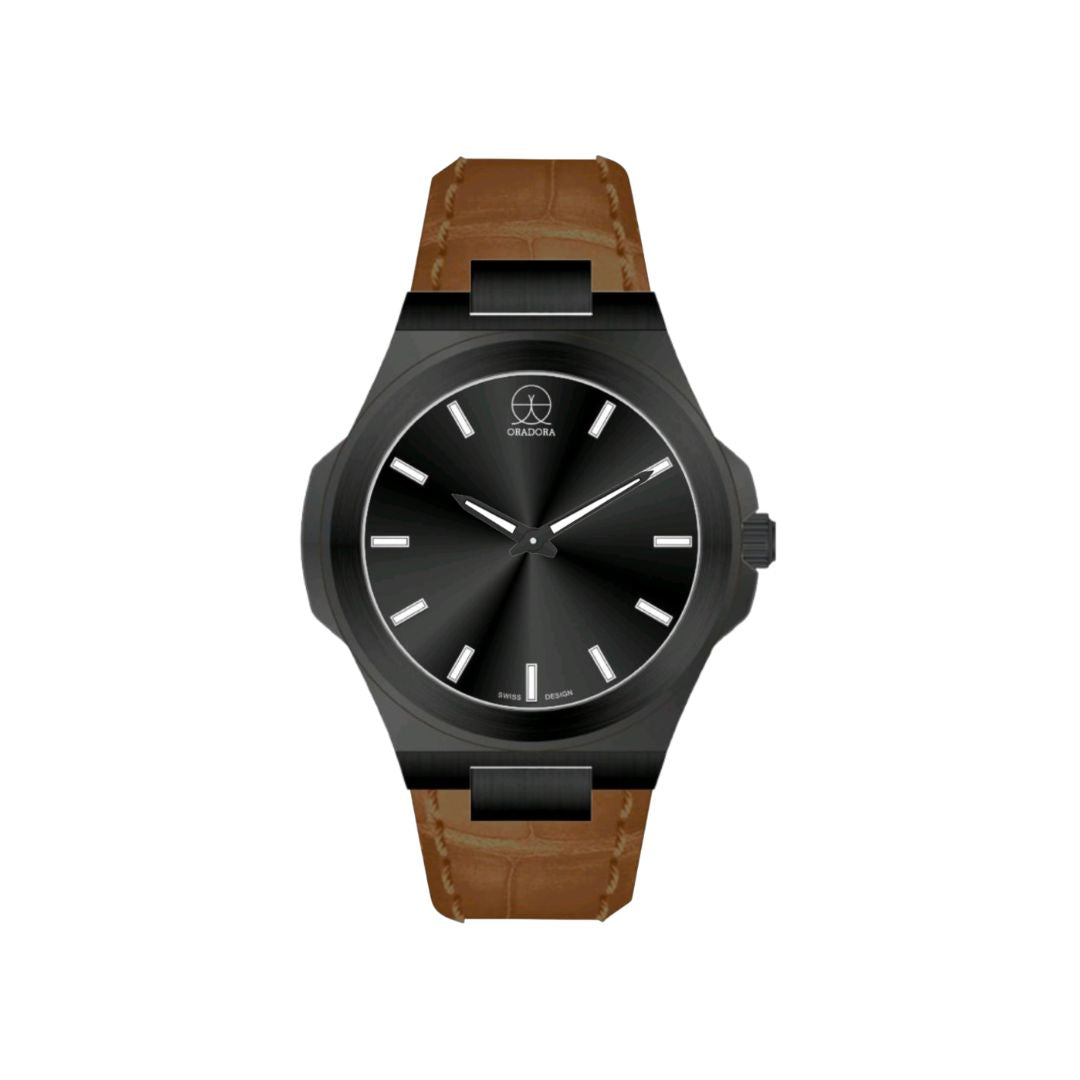 ORADORA "MULTIMONO" Leather x Black Case x Black Dial (ALL COMBINATIONS)
