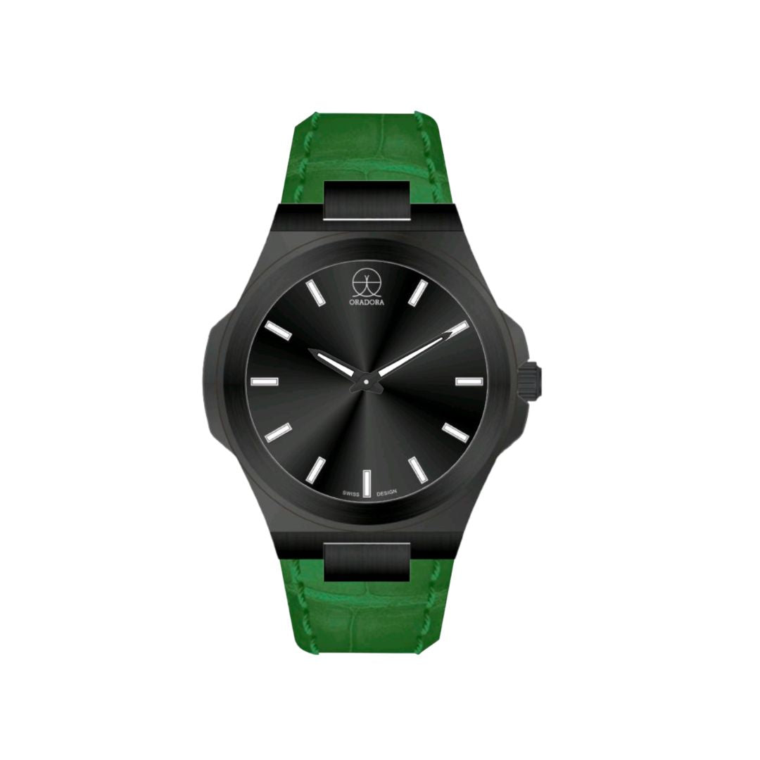 ORADORA "MULTIMONO" Leather x Black Case x Black Dial (ALL COMBINATIONS)