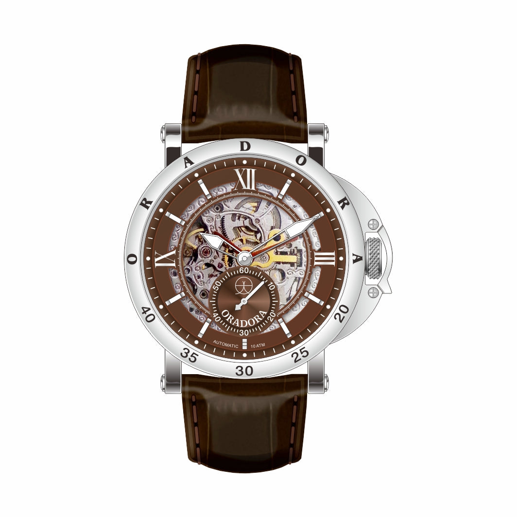 ORADORA OPEN HEART BROWN AUTOMATIC