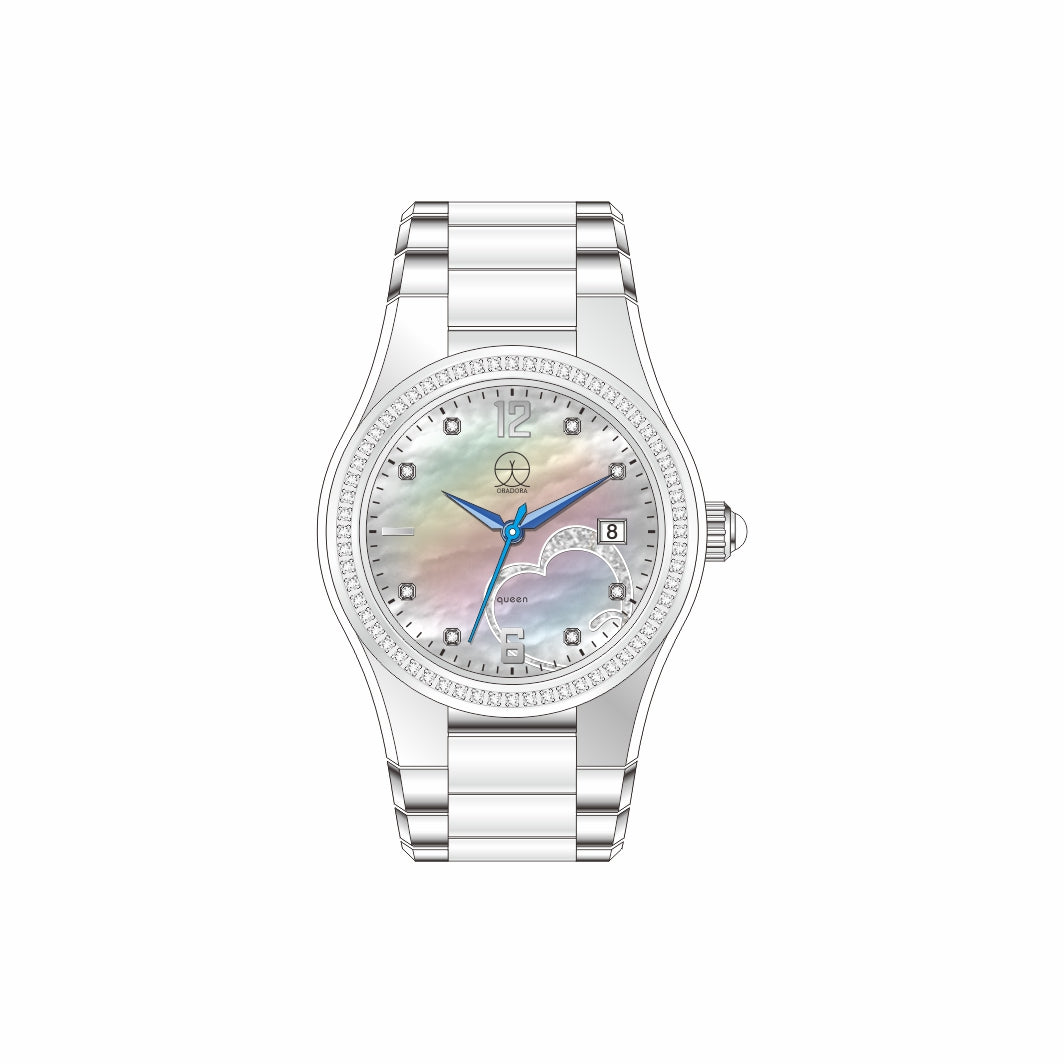 ORADORA QUEEN Silver Swiss Quartz Women's