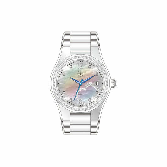 ORADORA QUEEN Silver Swiss Quartz Women's