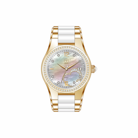 ORADORA QUEEN Gold Swiss Quartz Women's